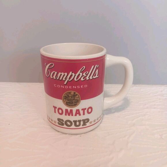 Rare Vintage Campbells Tomato Soup Mug Impressed Maple Leaf Mark/Made In Canada - Picture 2 of 10